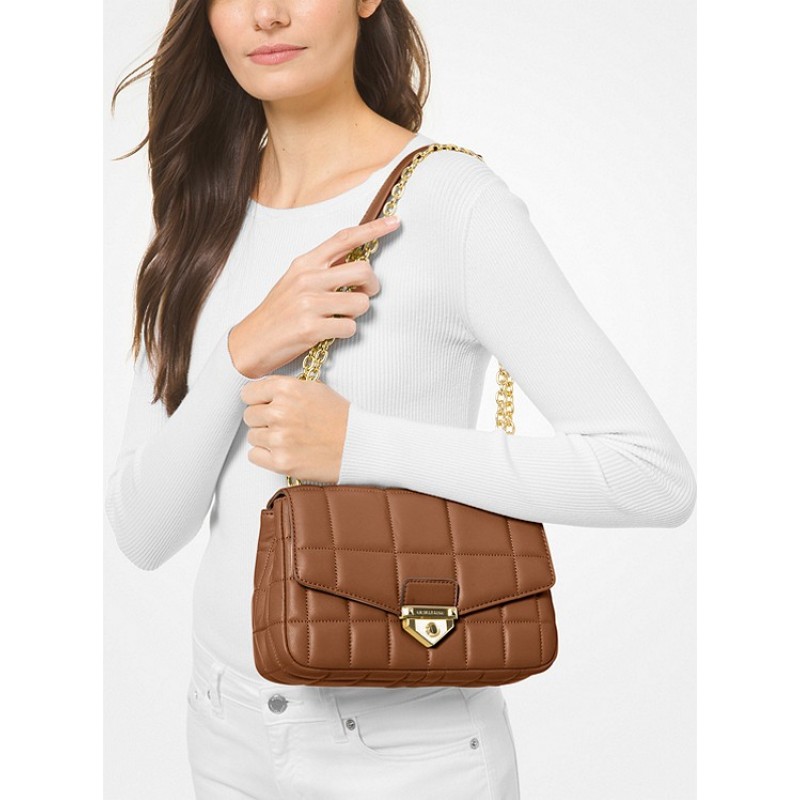 SoHo Large Quilted Leather Shoulder Bag