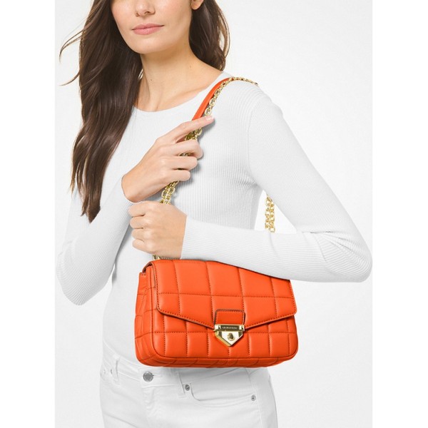 SoHo Large Quilted Leather Shoulder Bag