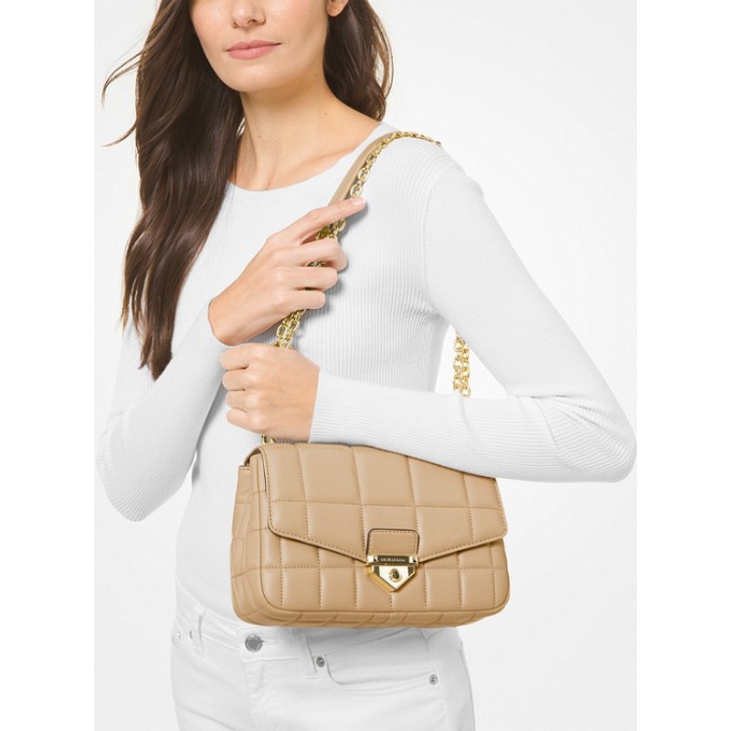 SoHo Large Quilted Leather Shoulder Bag