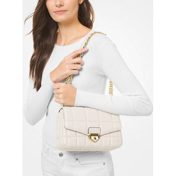 SoHo Large Quilted Leather Shoulder Bag