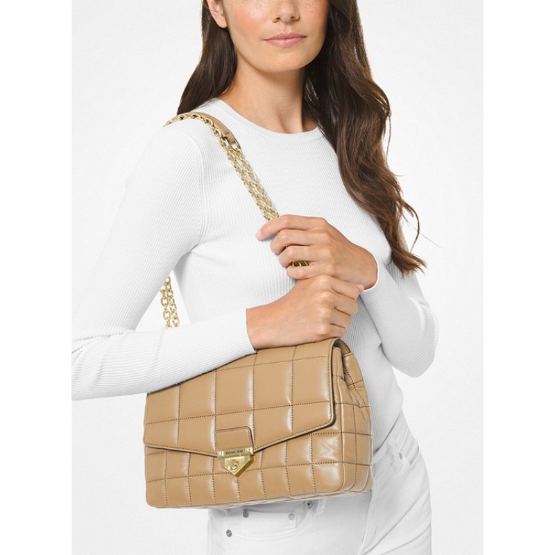 SoHo Extra-Large Quilted Leather Shoulder Bag