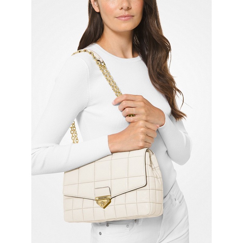 SoHo Extra-Large Quilted Leather Shoulder Bag