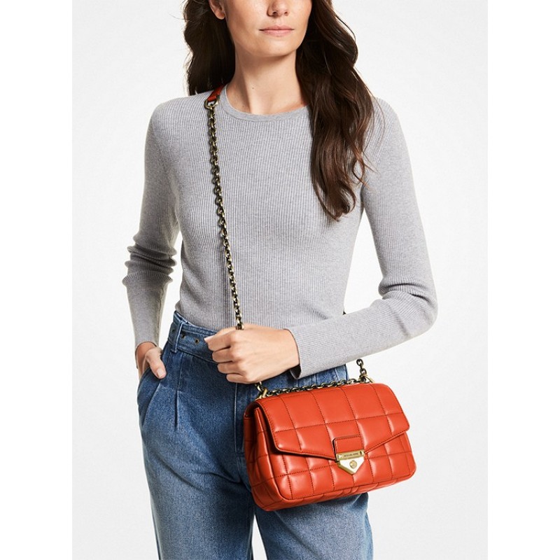 SoHo Large Quilted Leather Shoulder Bag