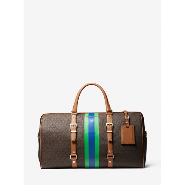 Bedford Travel Extra-Large Logo Stripe Weekender Bag