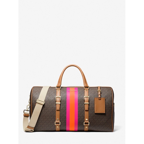 Bedford Travel Extra-Large Logo Stripe Weekender Bag