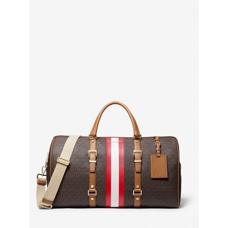 Bedford Travel Extra-Large Logo Stripe Weekender Bag