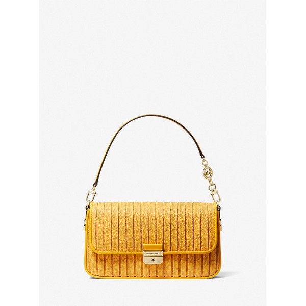 Bradshaw Small Pleated Logo Convertible Shoulder Bag