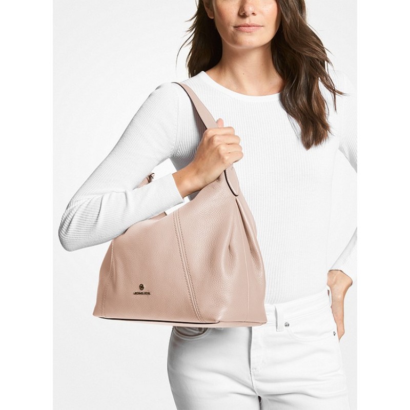 Sienna Large Pebbled Leather Shoulder Bag