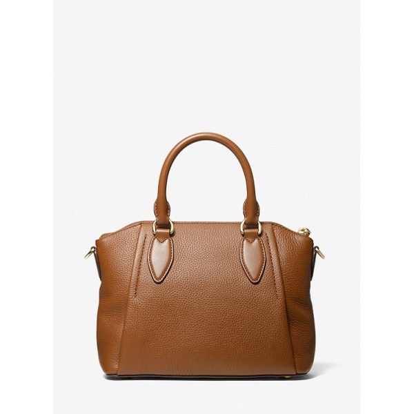 Sienna Medium Pebbled Leather Satchel