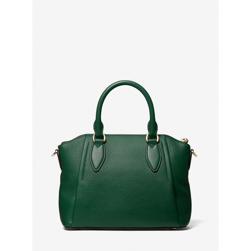 Sienna Medium Pebbled Leather Satchel