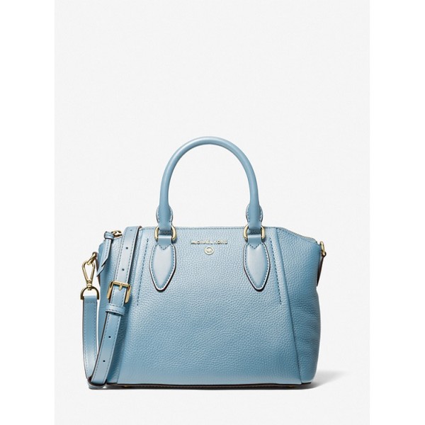 Sienna Medium Pebbled Leather Satchel