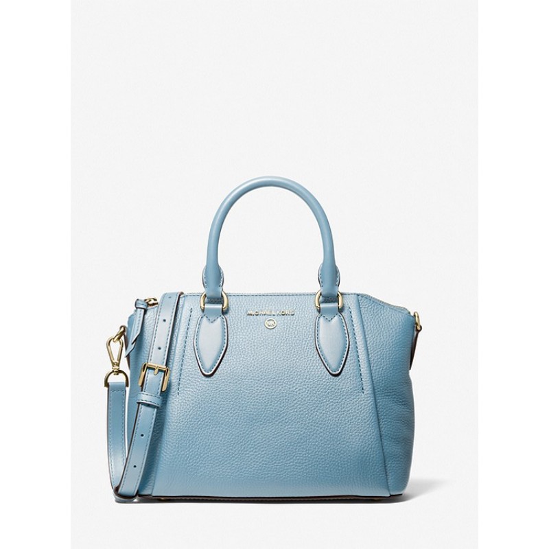 Sienna Medium Pebbled Leather Satchel