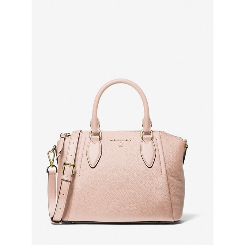 Sienna Medium Pebbled Leather Satchel