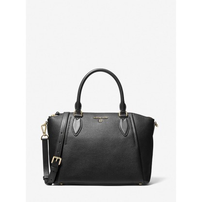 Sienna Medium Pebbled Leather Satchel