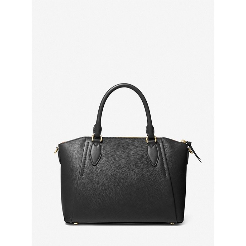 Sienna Medium Pebbled Leather Satchel