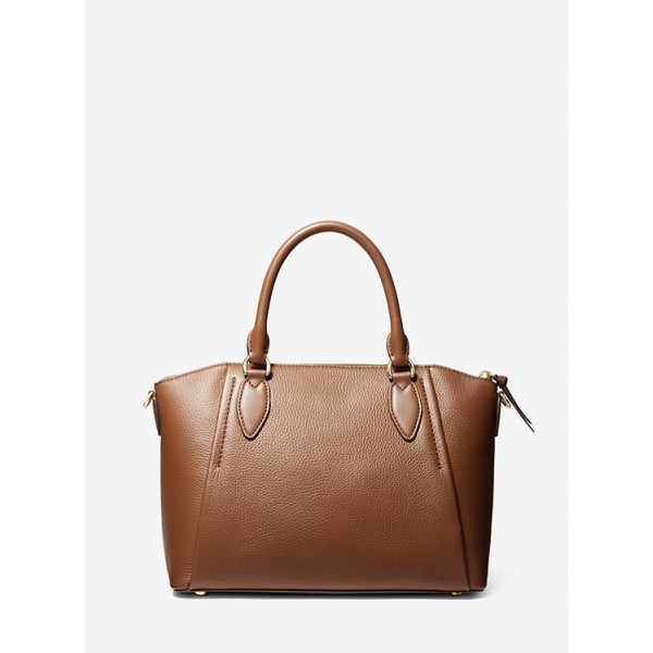 Sienna Medium Pebbled Leather Satchel