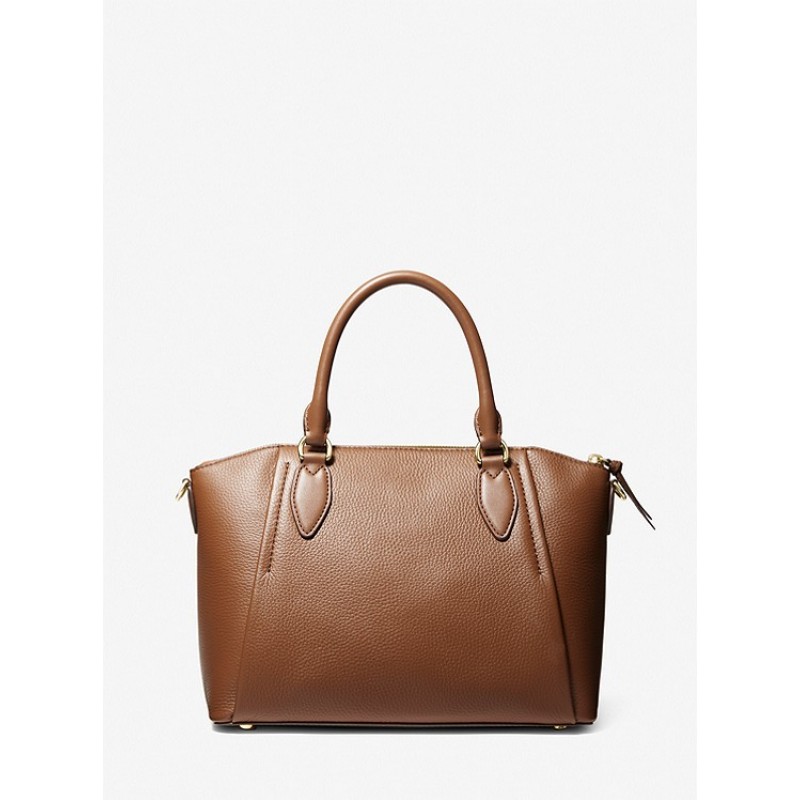 Sienna Medium Pebbled Leather Satchel