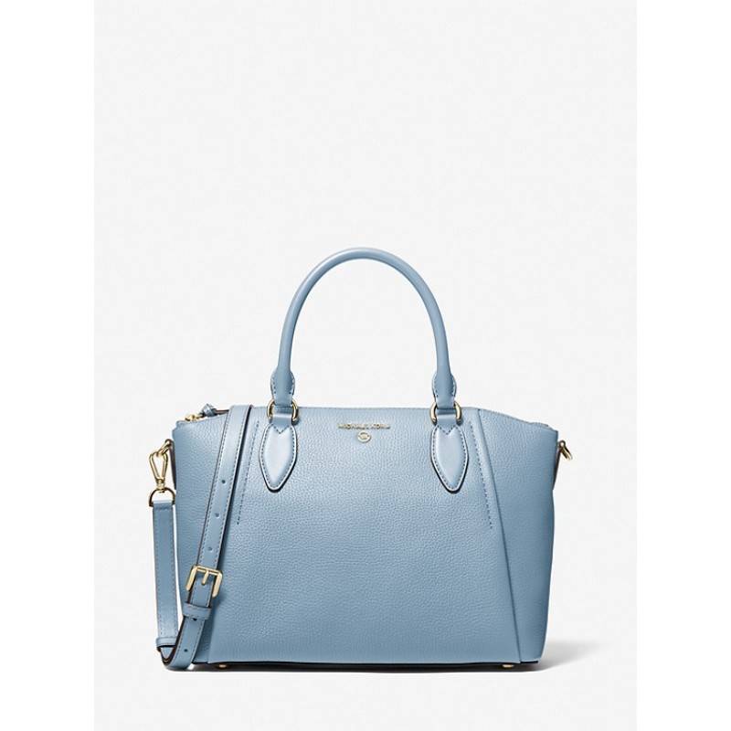 Sienna Medium Pebbled Leather Satchel