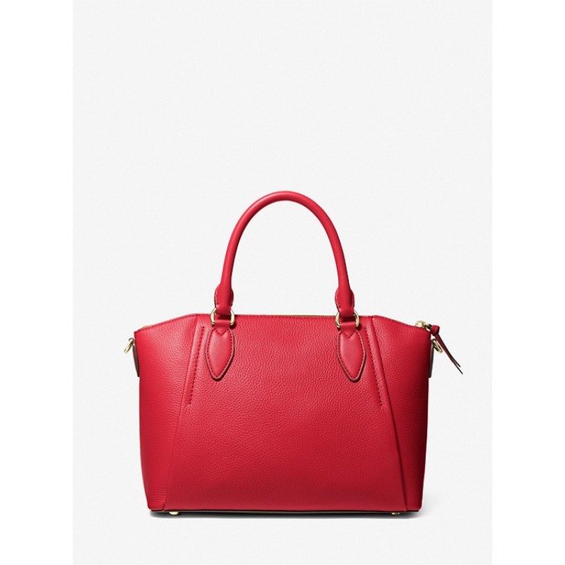 Sienna Medium Pebbled Leather Satchel