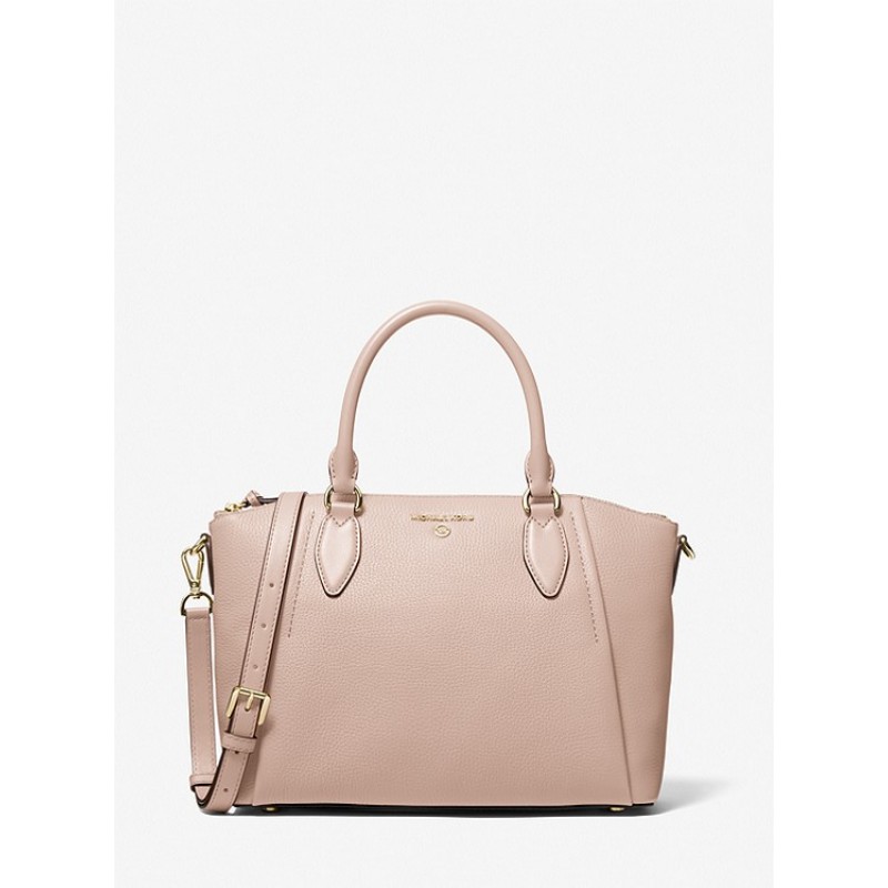 Sienna Medium Pebbled Leather Satchel