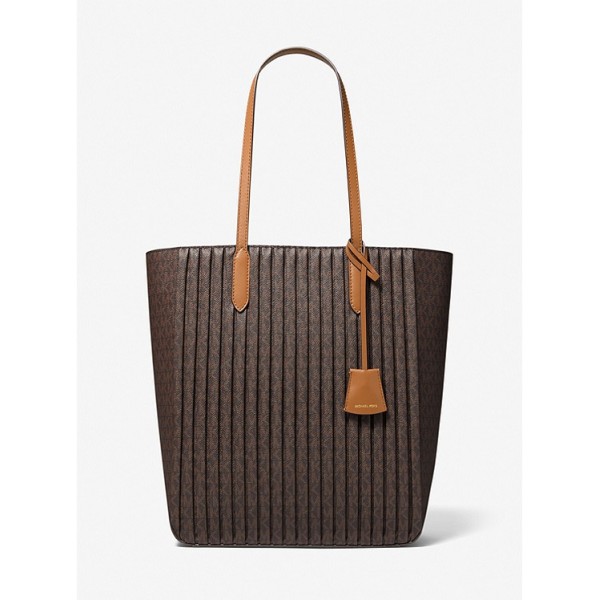 Sinclair Large Pleated Logo Tote Bag