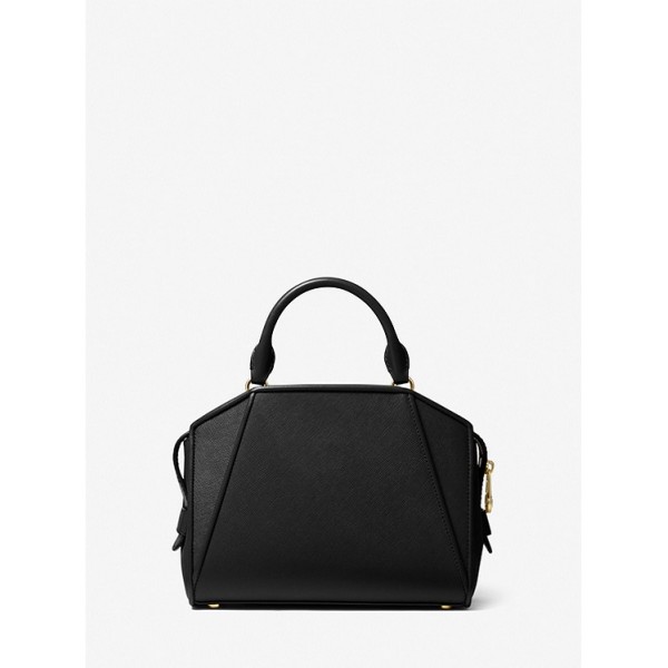 Cleo Small Saffiano Leather Satchel