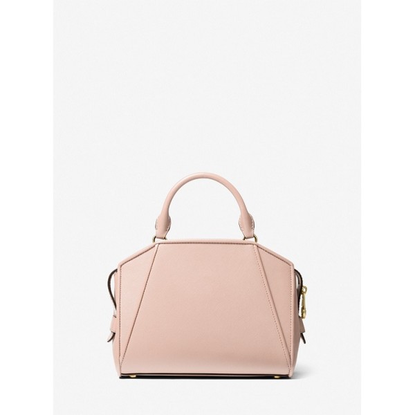 Cleo Small Saffiano Leather Satchel