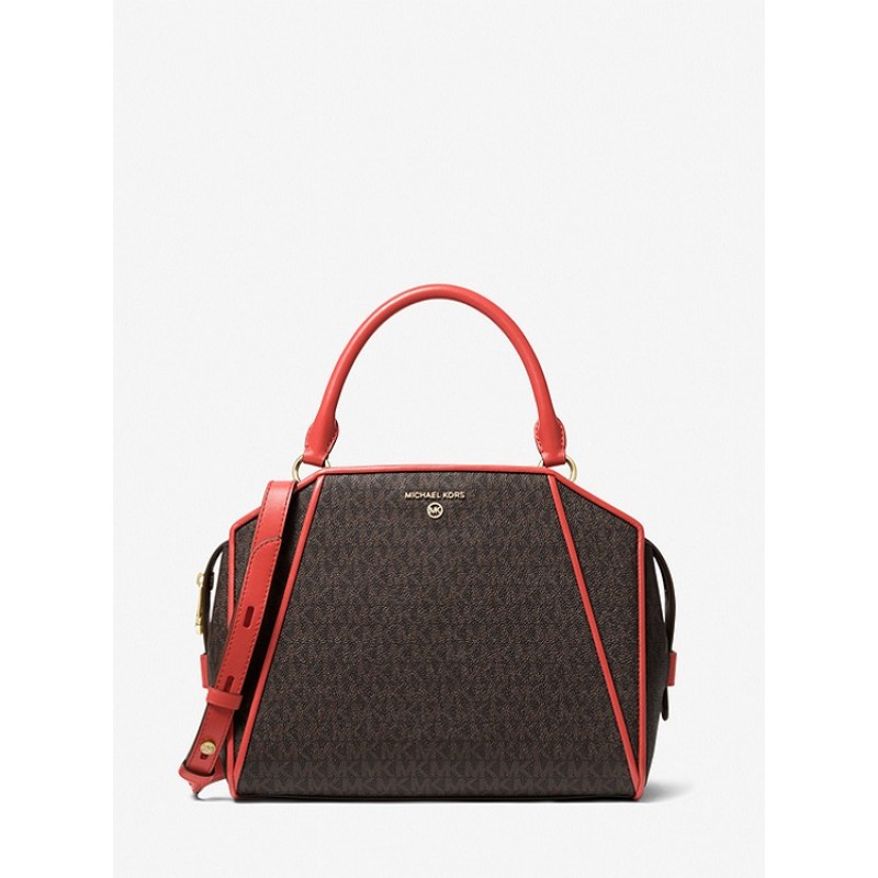 Cleo Medium Logo Satchel