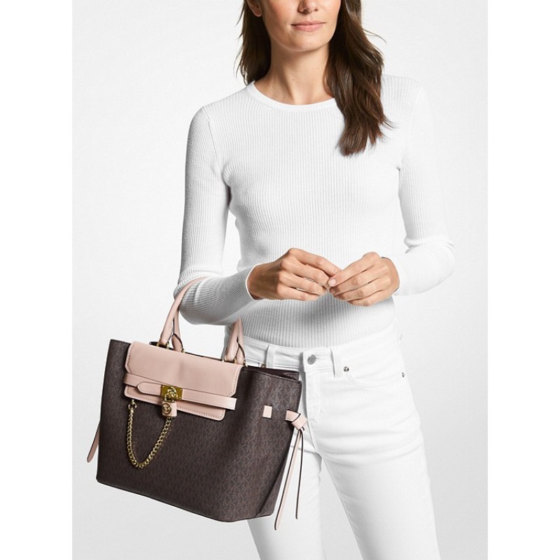 Hamilton Legacy Large Logo Belted Satchel