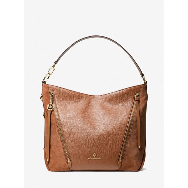 Brooklyn Large Pebbled Leather Shoulder Bag