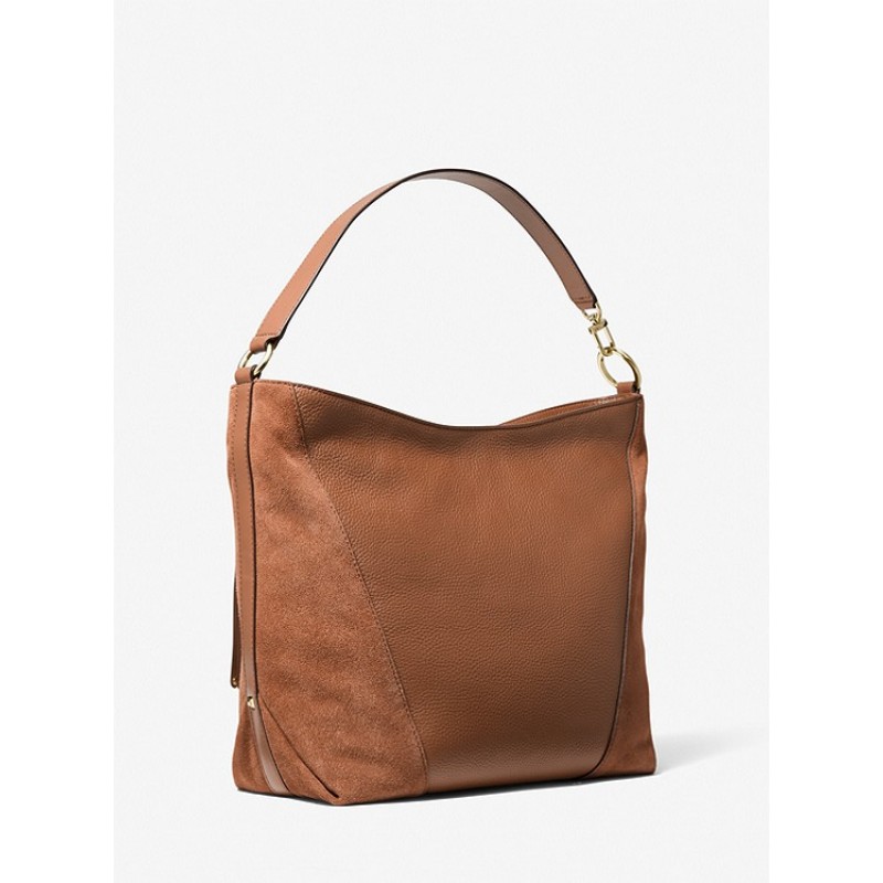 Brooklyn Large Pebbled Leather Shoulder Bag