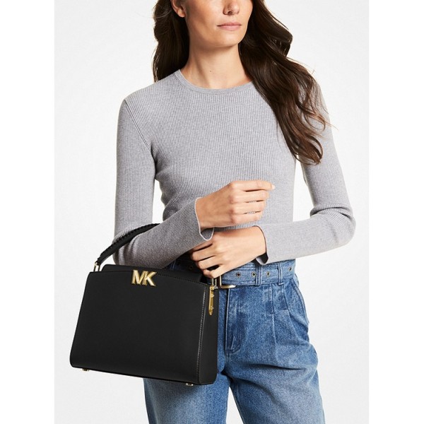 Karlie Medium Leather Satchel