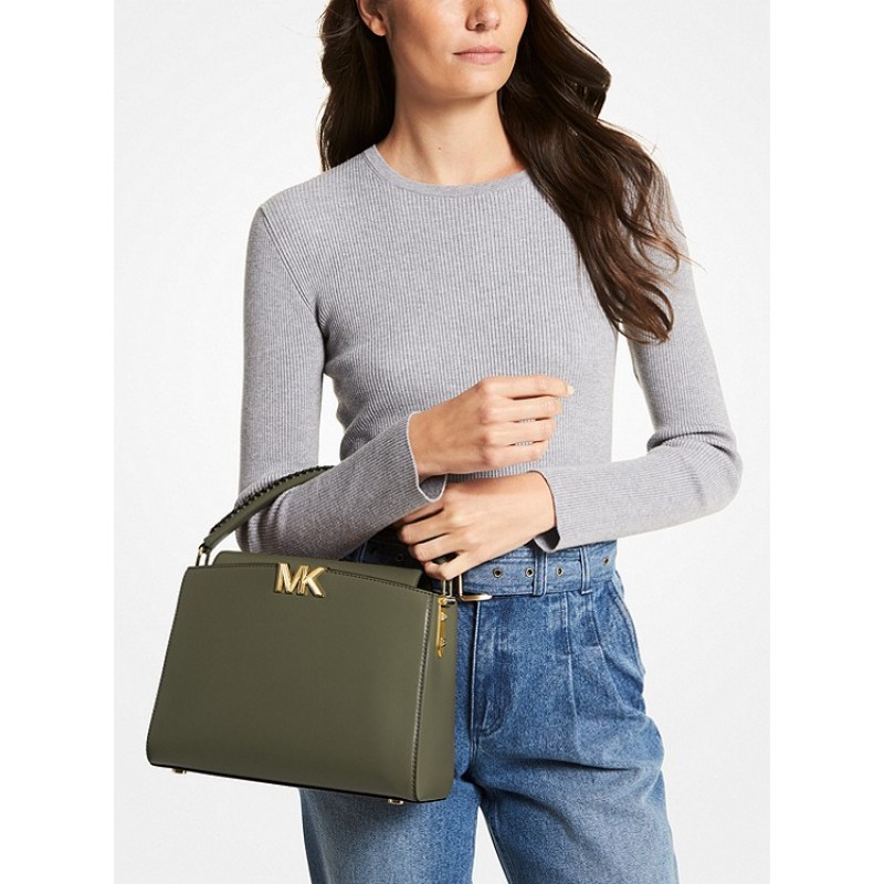 Karlie Medium Leather Satchel