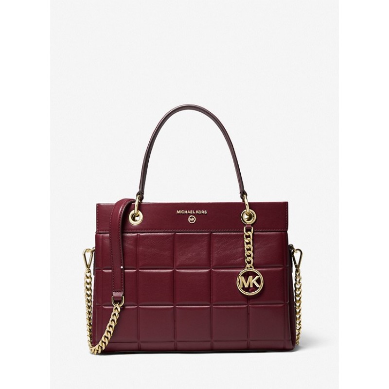 Susan Medium Quilted Leather Satchel