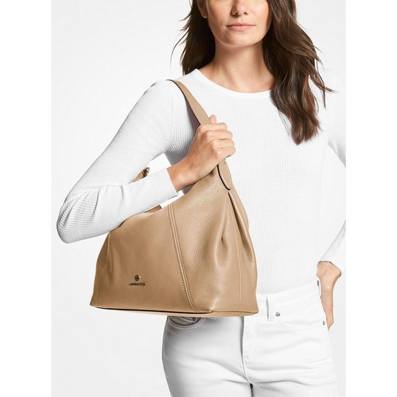 Sienna Large Pebbled Leather Shoulder Bag