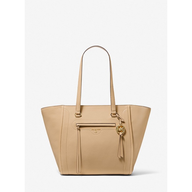 Carine Large Pebbled Leather Tote Bag