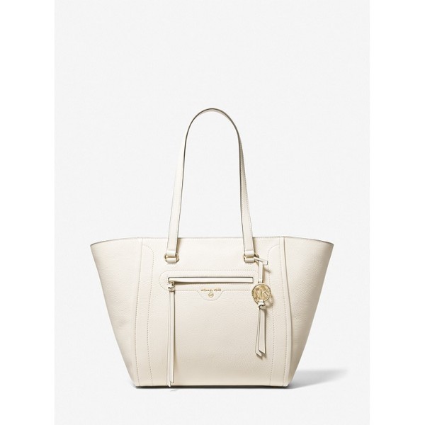 Carine Large Pebbled Leather Tote Bag