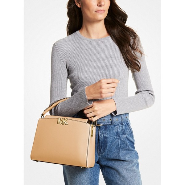 Karlie Medium Leather Satchel