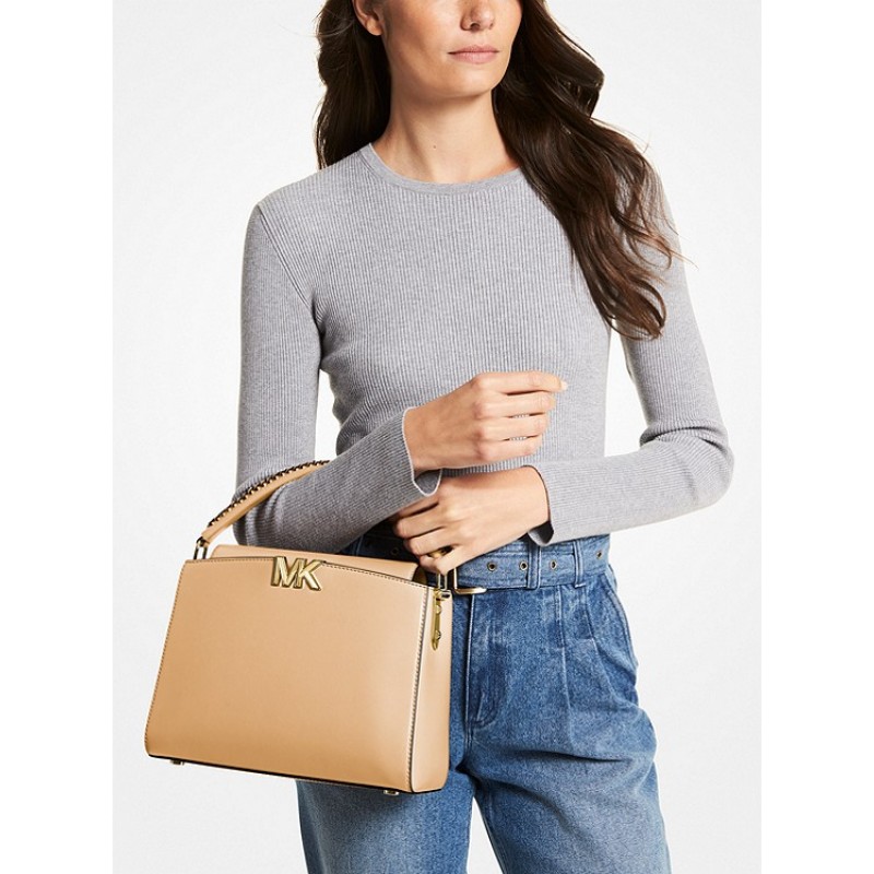 Karlie Medium Leather Satchel