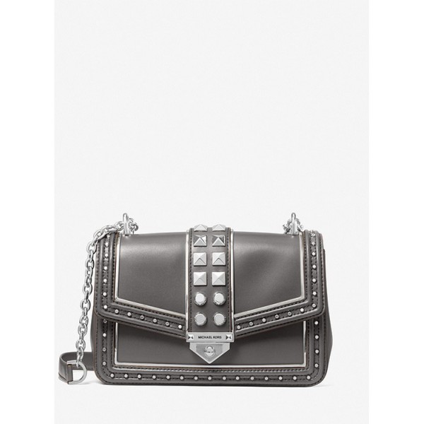 SoHo Large Studded Leather Shoulder Bag