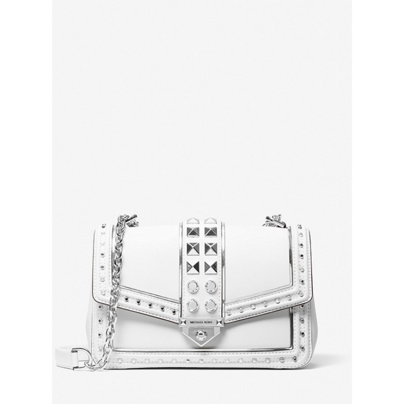 SoHo Large Studded Leather Shoulder Bag