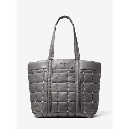 Stirling Large Studded Quilted Recycled Polyester Tote Bag