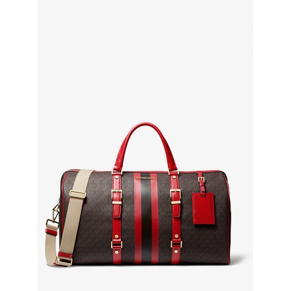 Bedford Travel Extra-Large Logo Stripe Weekender Bag