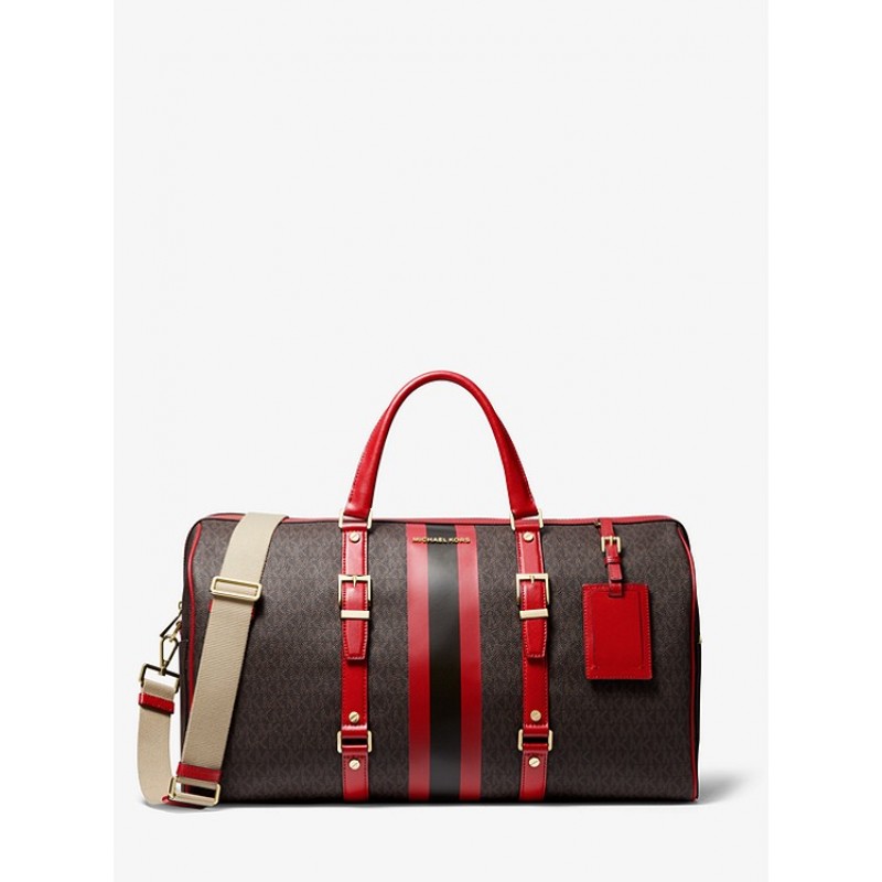 Bedford Travel Extra-Large Logo Stripe Weekender Bag