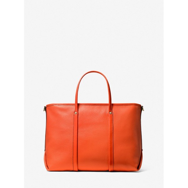 Beck Medium Pebbled Leather Tote Bag