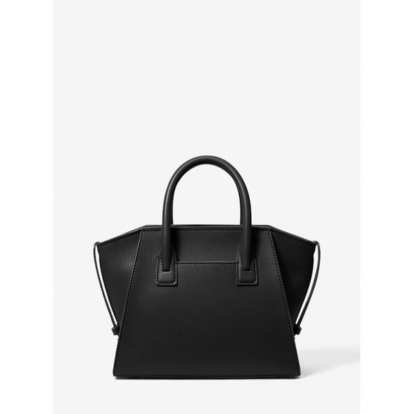 Avril Small Leather Top-Zip Satchel