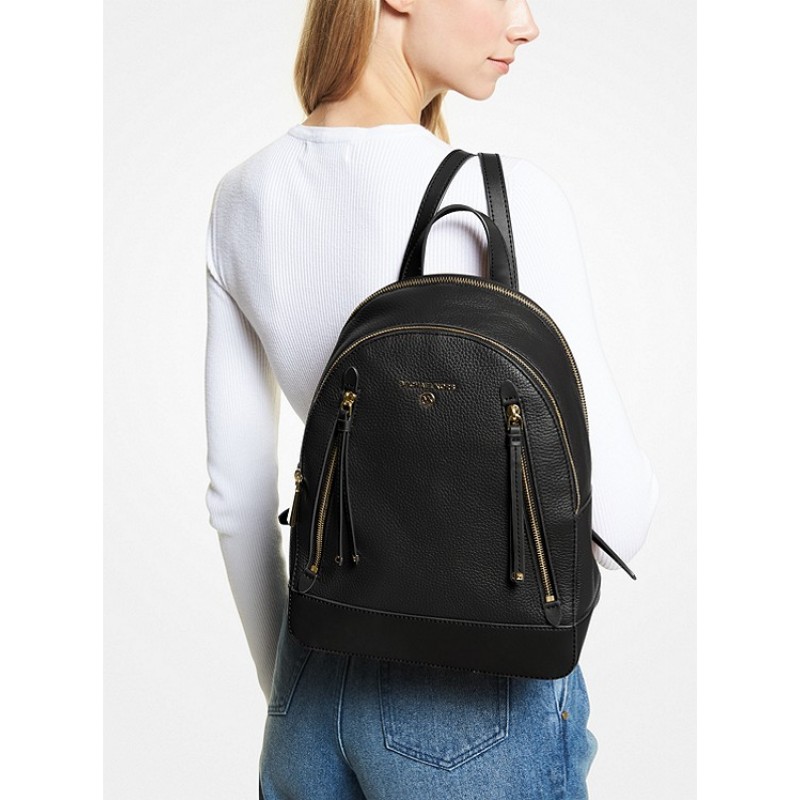 Brooklyn Medium Pebbled Leather Backpack