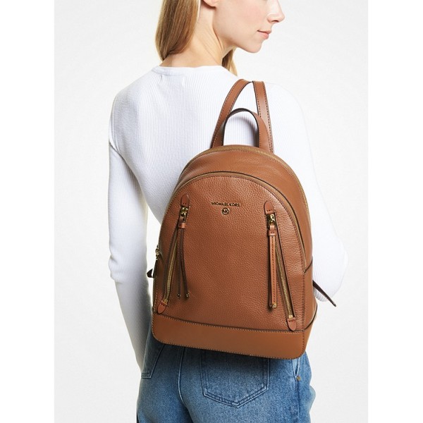 Brooklyn Medium Pebbled Leather Backpack