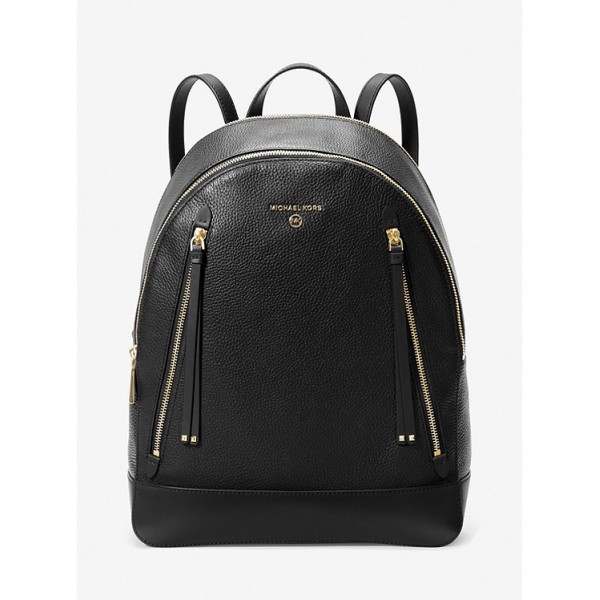 Brooklyn Large Pebbled Leather Backpack