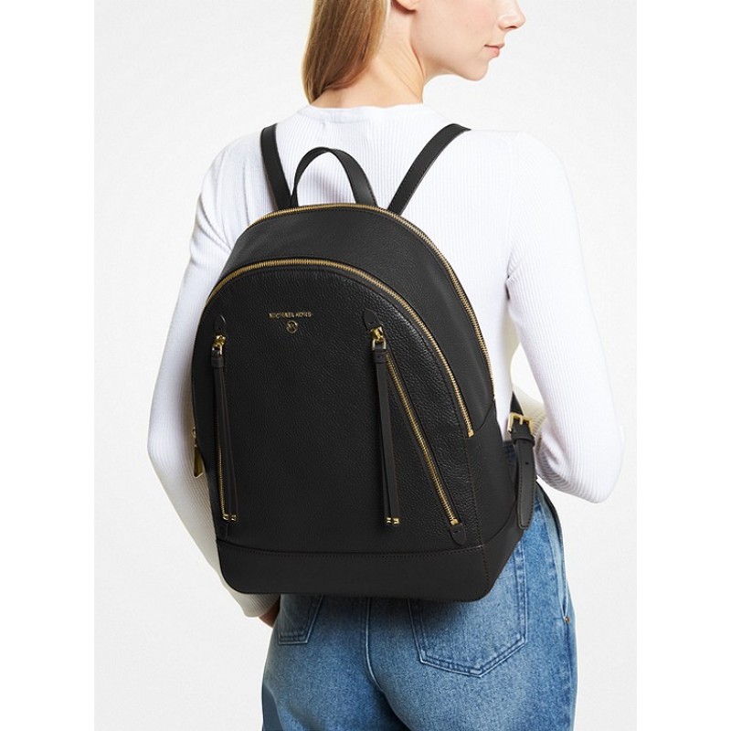 Brooklyn Large Pebbled Leather Backpack